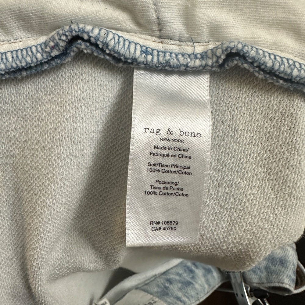 Rag & Bone "Sweatpants Jeans" - Size 31 Miramar Cotton Terry Wide Leg Pants - Picture 8 of 12